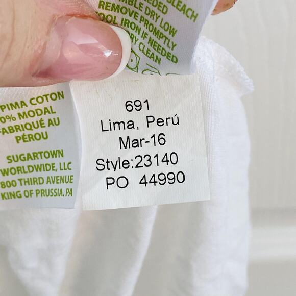 Lilly Pulitzer Tank Top Womens Medium Solid White Halter Pima Cotton minimalist - Picture 4 of 5